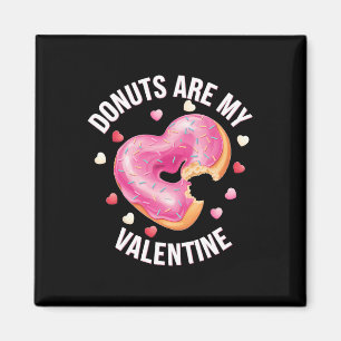 Süßes Herzdonut mit rosa Zuckerguss Valentinstag Magnet