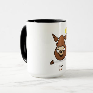 Süßes Heul-Saison-Cartoon-Werwolf-Halloween-Design Tasse