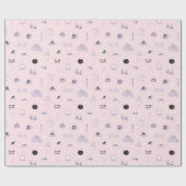 Süßes Hexen-Spuk-Geburtstags-Geschenkpapier Geschenkpapier (Flach)