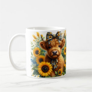 Süßes Highland-Kalb Kaffeetasse
