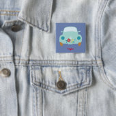 Süßes Hippie-Auto Button (Beispiel)