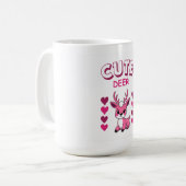 süßes Hirsch-Tassendesign  Kaffeetasse (Vorderseite Links)