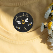 Süßes Honey Bee & Bear Watercolor Wildblume Etiketten