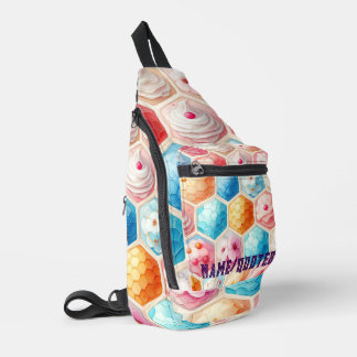Süßes Honigwaben-Dessert Nahtloses Design Crossbody Bag