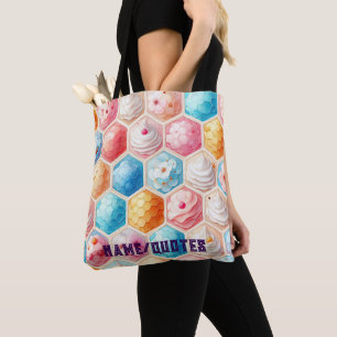 Süßes Honigwaben-Dessert Nahtloses Design Tasche