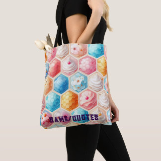 Süßes Honigwaben-Dessert Nahtloses Design Tasche