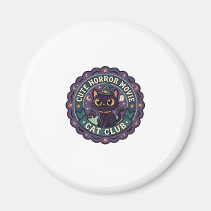 Süßes Horrorfilm-Katze Süße Katze T-Shirt-Design - Magnet