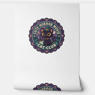 Süßes Horrorfilm-Katze Süße Katze T-Shirt-Design - Tapete