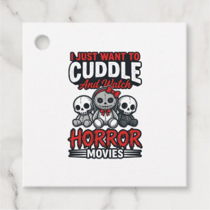 Süßes Horrorfilm-Kuschel-Vintage-Grafik-Shirt-Des Geschenkanhänger