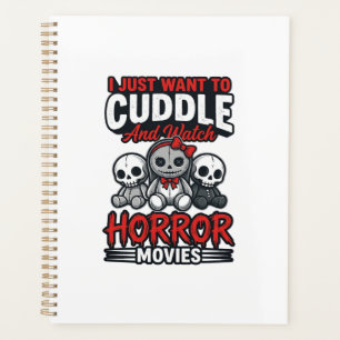 Süßes Horrorfilm-Kuschel-Vintage-Grafik-Shirt-Des Planer