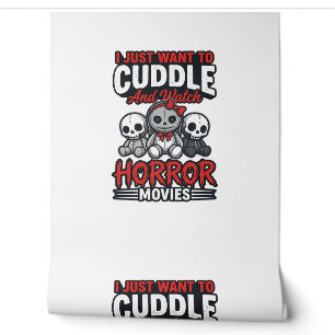 Süßes Horrorfilm-Kuschel-Vintage-Grafik-Shirt-Des Tapete