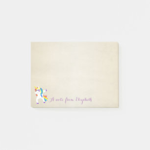 Süßes, hübsches, stilvolles Einhorn Post-it Klebezettel