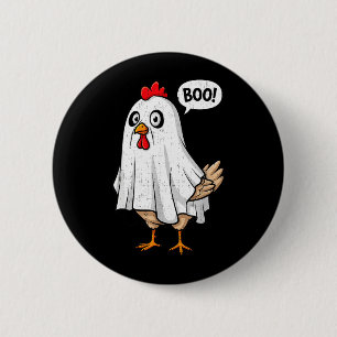 Süßes Huhn Boo Lustiges Halloween-Kostüm Männer Fr Button