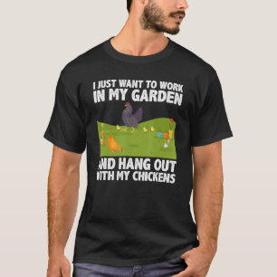 Süßes Huhn Für Männer Frauen Gartenarbeit Landwirt T-Shirt