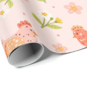 Süßes Huhn Geschenkpapier (Rolleneckpunkt)