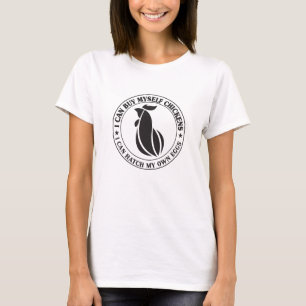 Süßes Huhn umkreist Text T-Shirt
