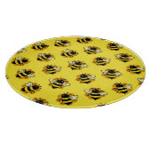 Süßes Hummel-Sommer-Muster Schneidebrett (Ecke)