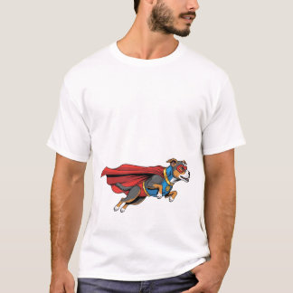 Süßes Hund-in-Held-Kostüm-T-Shirt T-Shirt