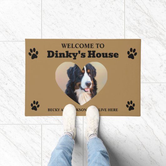 Süßes Hunde-Foto Fußmatte (Indoor)