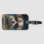 Süßes Hunde-Foto Gepäckanhänger (Vorderseite (Horizontal))