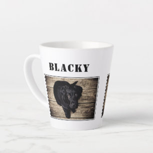 Süßes Hunde-Foto und Name Milchtasse