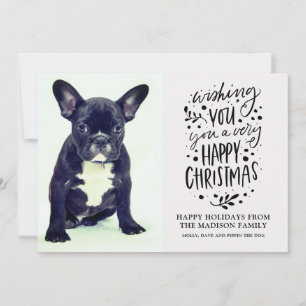 Süßes Hunde-Foto Weihnachten