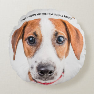 Süßes Hundedecken-Design Rundes Kissen