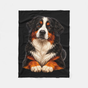 Süßes Hundeliebhaber-Design Berner Sennenhund Fleecedecke