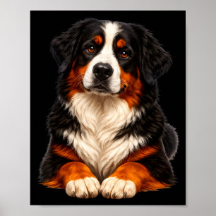 Süßes Hundeliebhaber-Design Berner Sennenhund  Poster