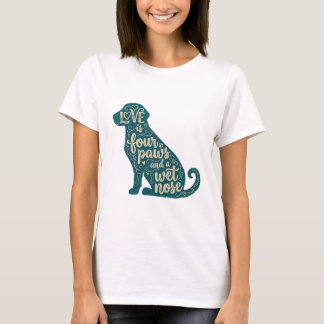 Süßes Hundemama- und Hundepapa-Geschenk T-Shirt