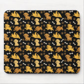 Süßes Hundemuster Mousepad (Vorne)