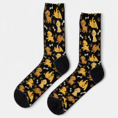 Süßes Hundemuster Socken (Linkes Detail)