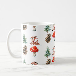 Süßes hüpfendes Baby-Rentier-Weihnachtsmuster Kaffeetasse