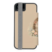 Süßes Igel-Häuschen-Idyll Blumen-Geschenk Incipio iPhone Geldbeutel-Hülle (Folio Rückseite)