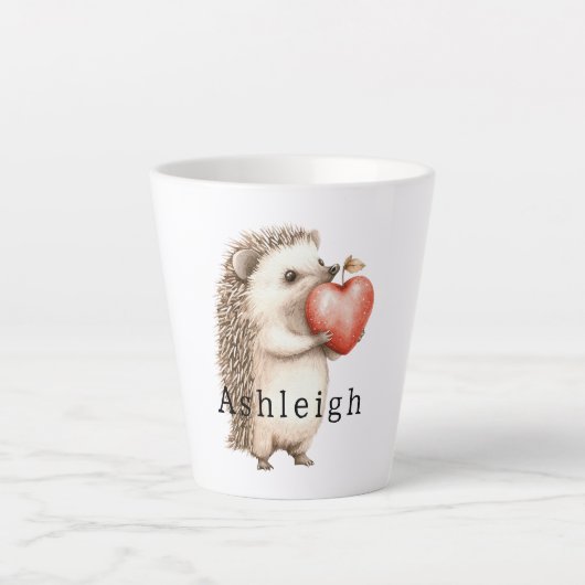 Süßes Igel-Herz-Tier Milchtasse (Vorderseite)