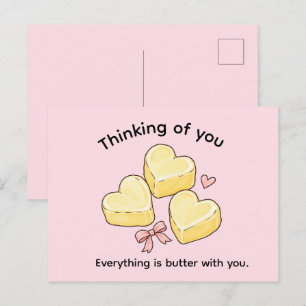 Süßes In-den-Gedanken-an-dich Alles ist Butter mit Postkarte