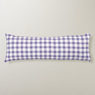 Süßes Indigo-Gingham-Muster Seitenschläferkissen