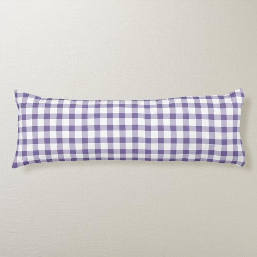 Süßes Indigo-Gingham-Muster Seitenschläferkissen (Vorderseite)
