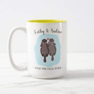 Süßes, individuelles Geschenk für jeden Otter für Zweifarbige Tasse