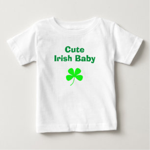Süßes Irisches Grünes Kleeblatt St. Patricks Tag Baby T-shirt