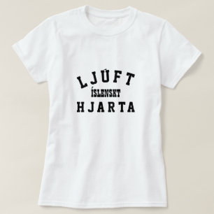 süßes isländisches Herz (ljúft íslenskt hjarta) T-Shirt