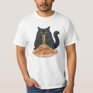 Süßes italienisches Lebensmittel-Liebhaber-Katze-D T-Shirt