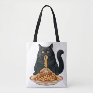 Süßes italienisches Lebensmittel-Liebhaber-Katze-D Tasche