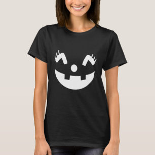 Süßes Jack O' Lantern-Kürbisgesicht Halloween T-Shirt