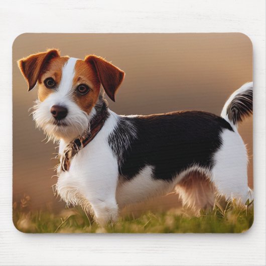 Süßes Jack-Russel-Terrier-Hund-Foto Mousepad (Vorne)