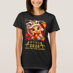 Süßes Jahr Pferd 2026 Lunar Neujahr T-Shirt