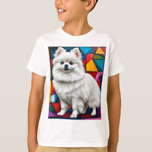 Süßes japanisches Spitz-Hundeporträt T-Shirt