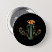 Süßes Kaktus Wüstenpflanze Design - Großer Knopf Button (Vorne & Hinten)