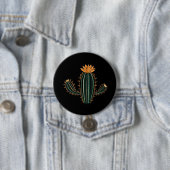 Süßes Kaktus Wüstenpflanze Design - Großer Knopf Button (Beispiel)