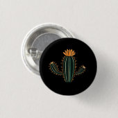 Süßes Kaktus Wüstenpflanze Design - Kleiner Button (Vorne & Hinten)